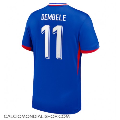 Maglie da calcio Francia Ousmane Dembele #11 Prima Maglia Europei 2024 Manica Corta